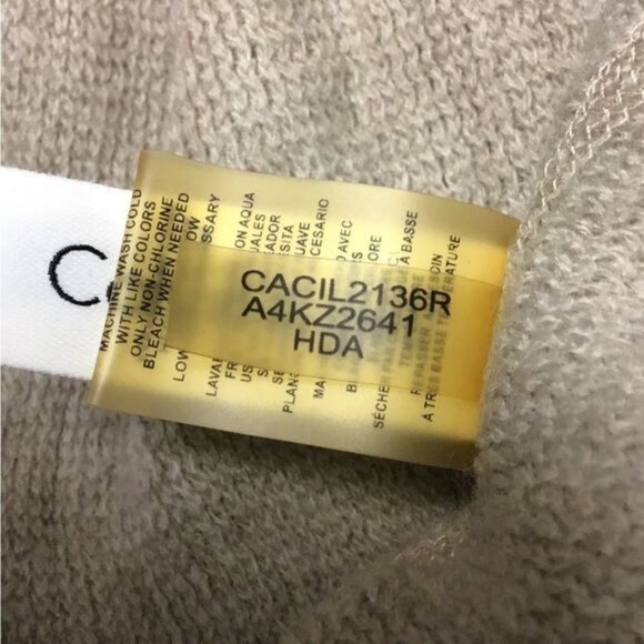 Calvin Klein Women’s Infinity Sweater Scarf, Khaki, 31”x10” - Picture 7 of 8